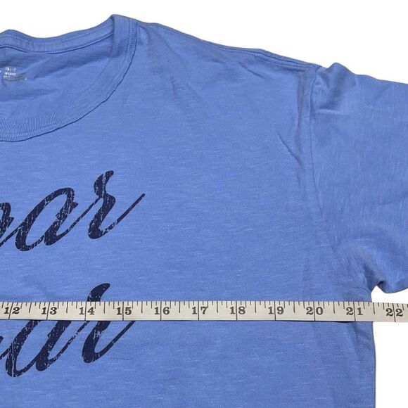 Aerie Baby Blue Sugar Cropped Graphic Boyfriend T-Shirt - XS N0499 - Picture 6 of 8